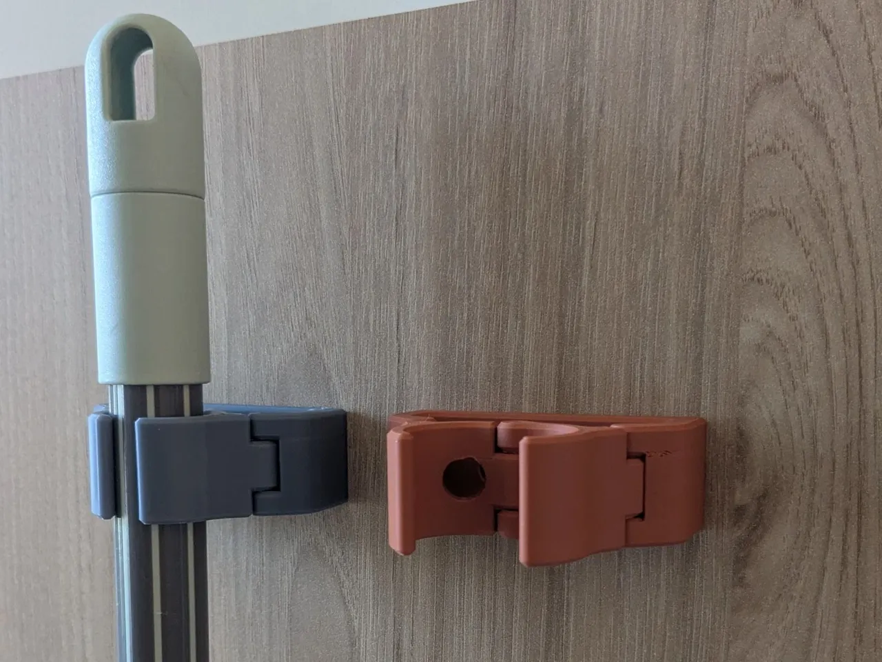 Broom Handle Holder Print in Place view 3