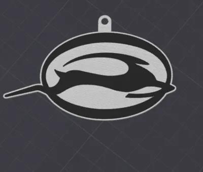 Chevy Impalla Logo Keychain