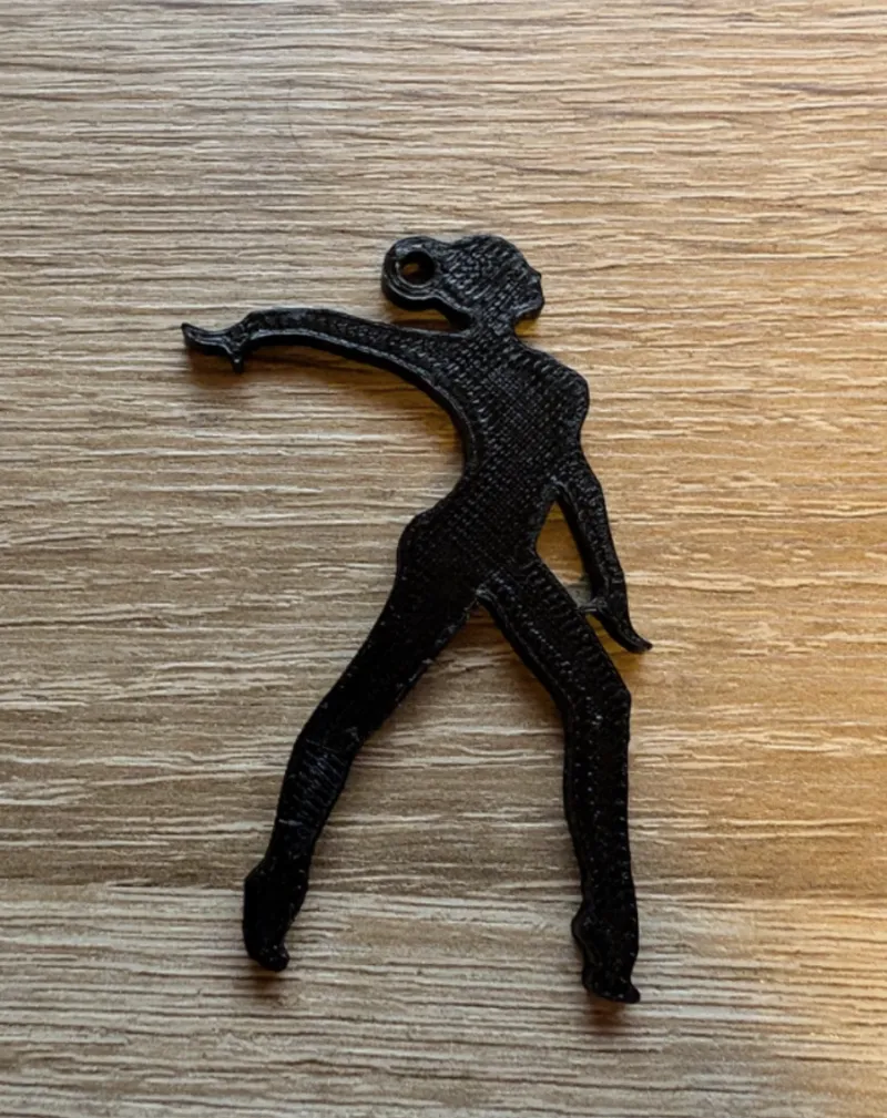 Gymnast Keychain