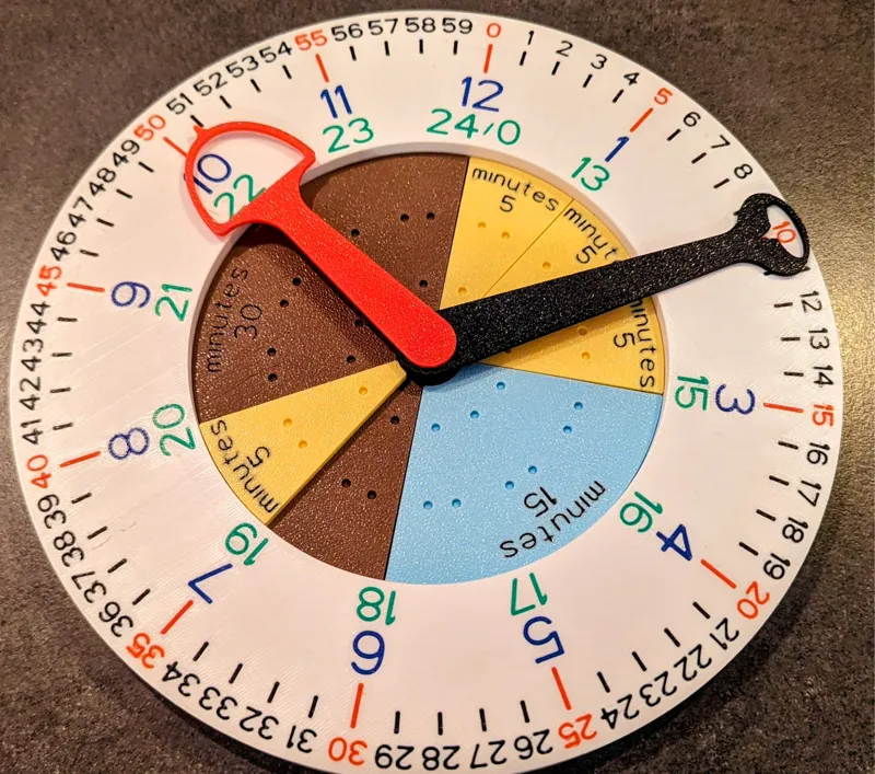 Learning/education clock for kids