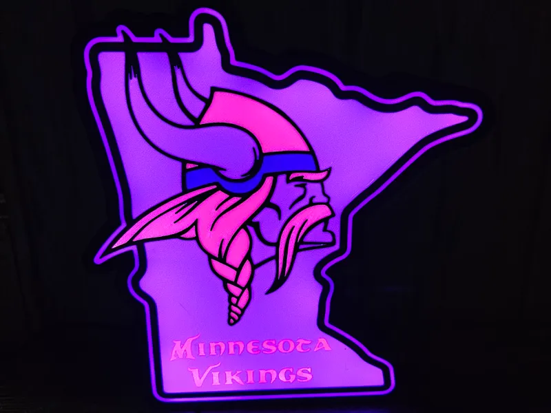 Minnsota Vikings Light Box