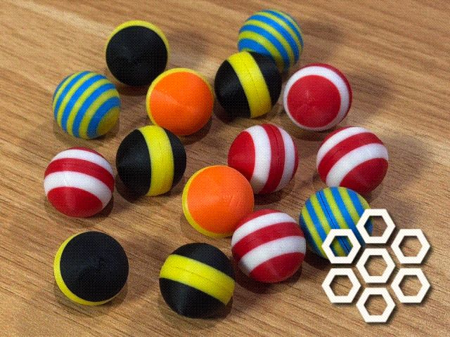 High Quality 16mm Striped Marbles