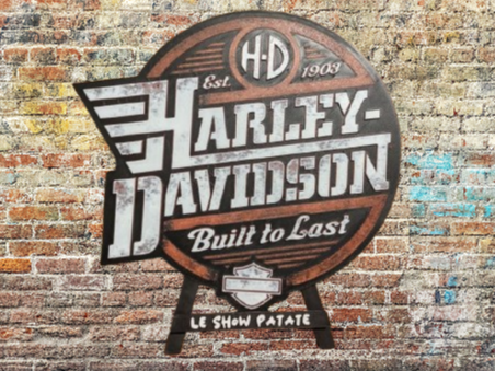 Plaque Harley Davidson Hueforge