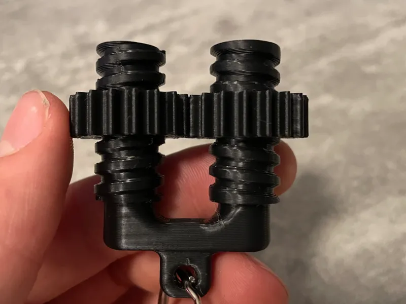 Fidget gear print in place