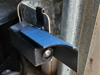 Garage door sensor shade