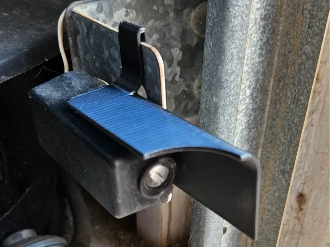 Garage door sensor shade