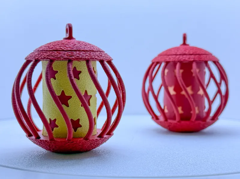 Christmas Tree decoration - spiral Christmas ball