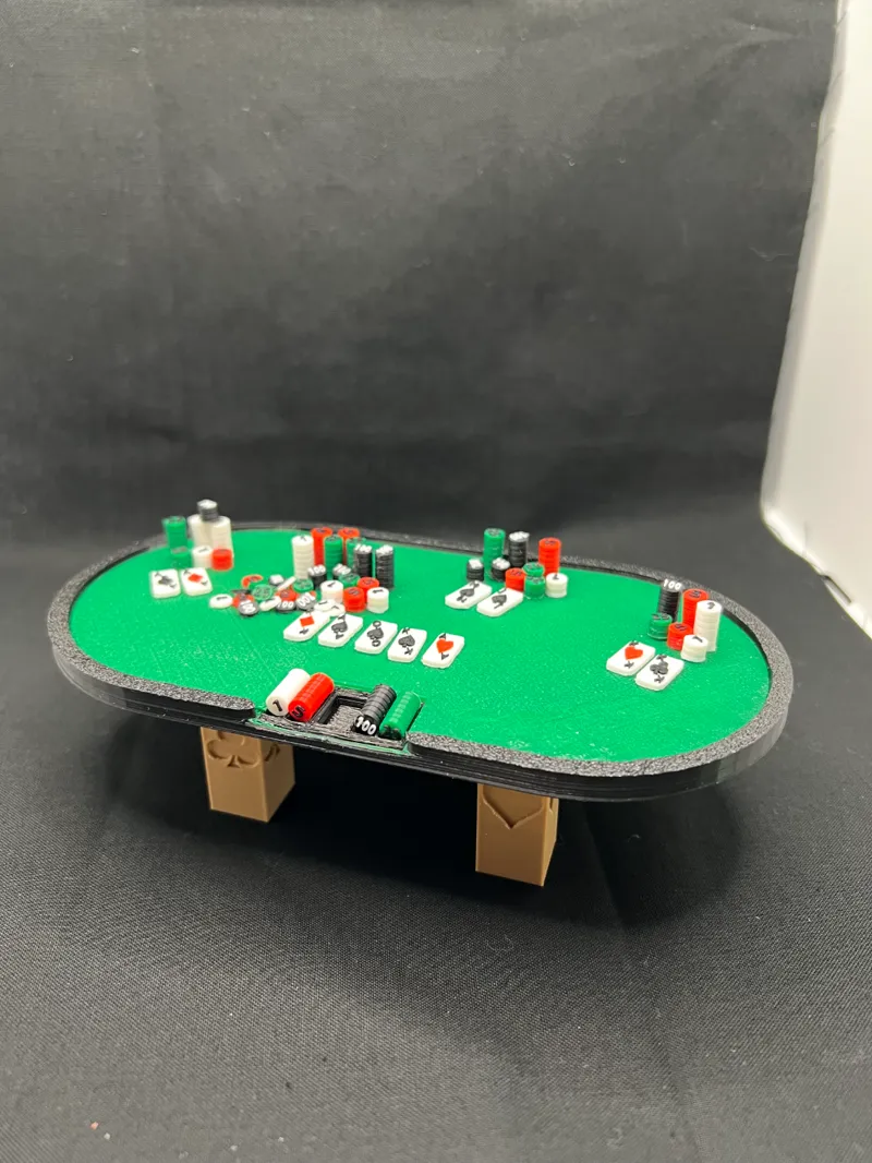 Mini Poker Table, Chips, and (some) Cards