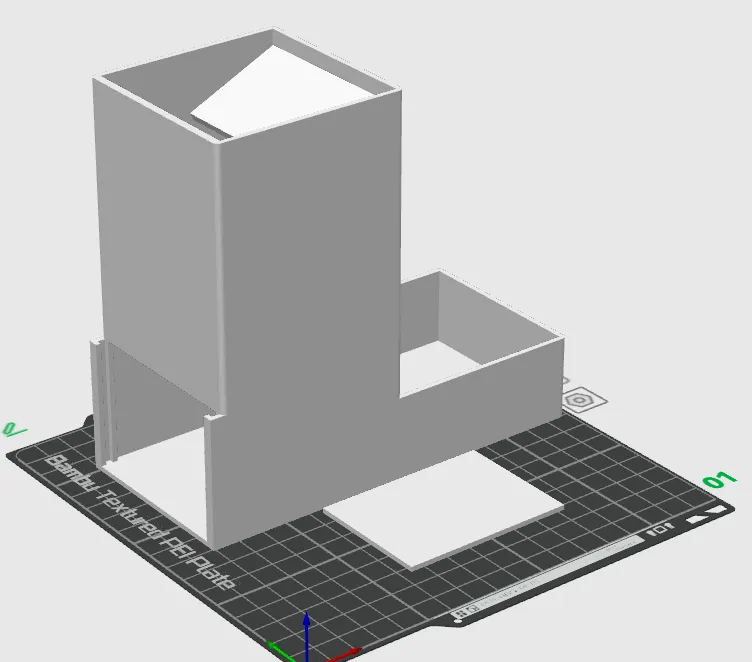 Simple dice roll tower with dice drawer