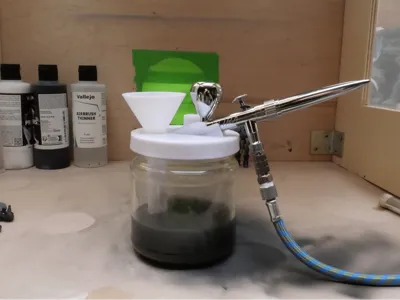 Airbrush Cleaning Pot