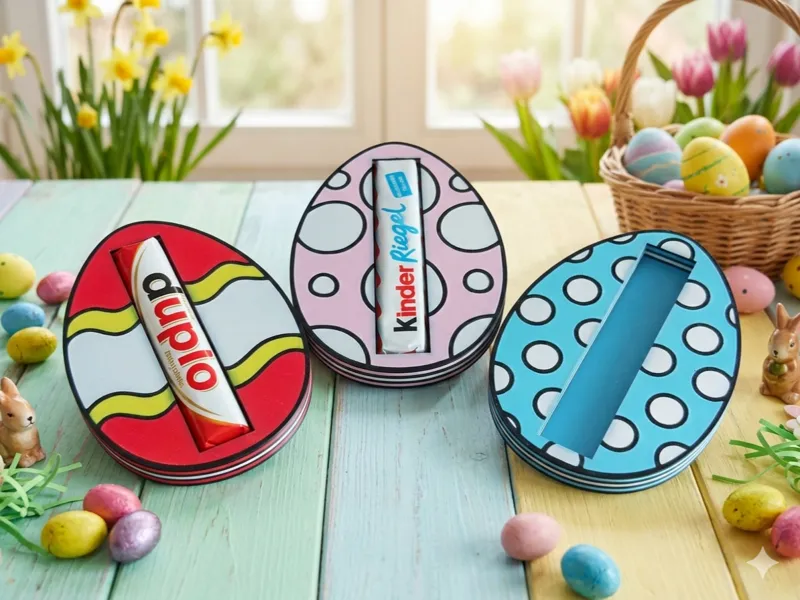 Easter Egg Chocolate Bar Holders - Cute DIY Gifts!