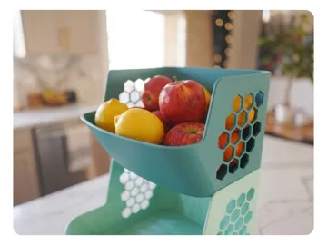 Organizador: Stackable Fruit & Pantry Kitchen Storage Baskets — vista de referencia 5