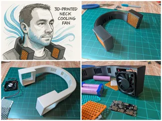 AirCowl: DIY PC Fan Neck Cooler Project