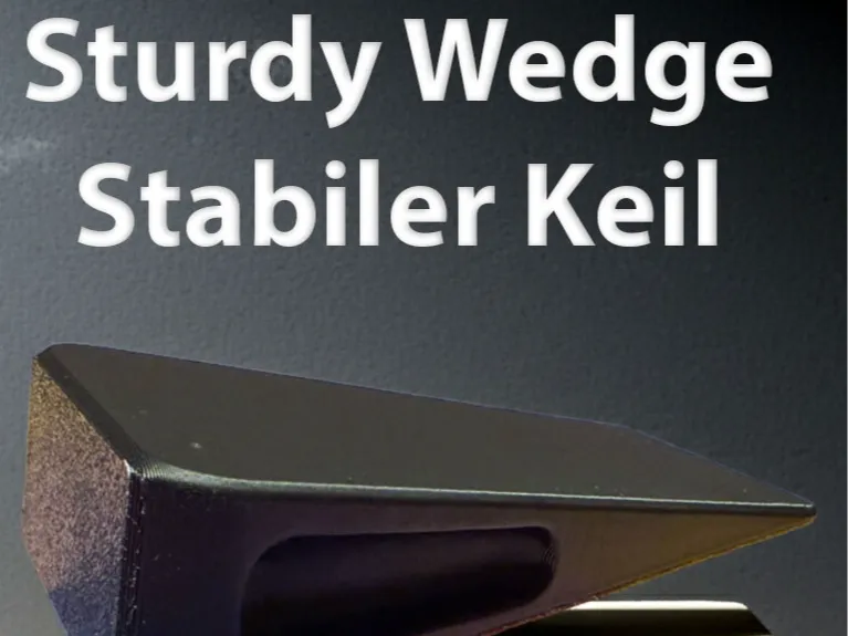 Wedge with recessed grip / Keil mit Griffmulde