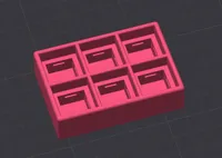 2 X 3 keycap Box, 0.2mm layer, 2 walls, 20% infill