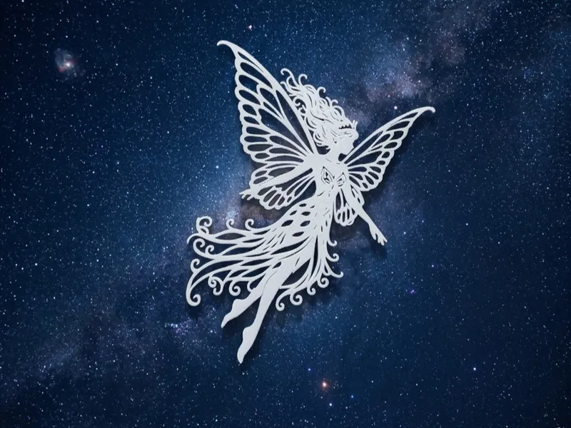 Fata stilizzata decorazione da parete Elegante