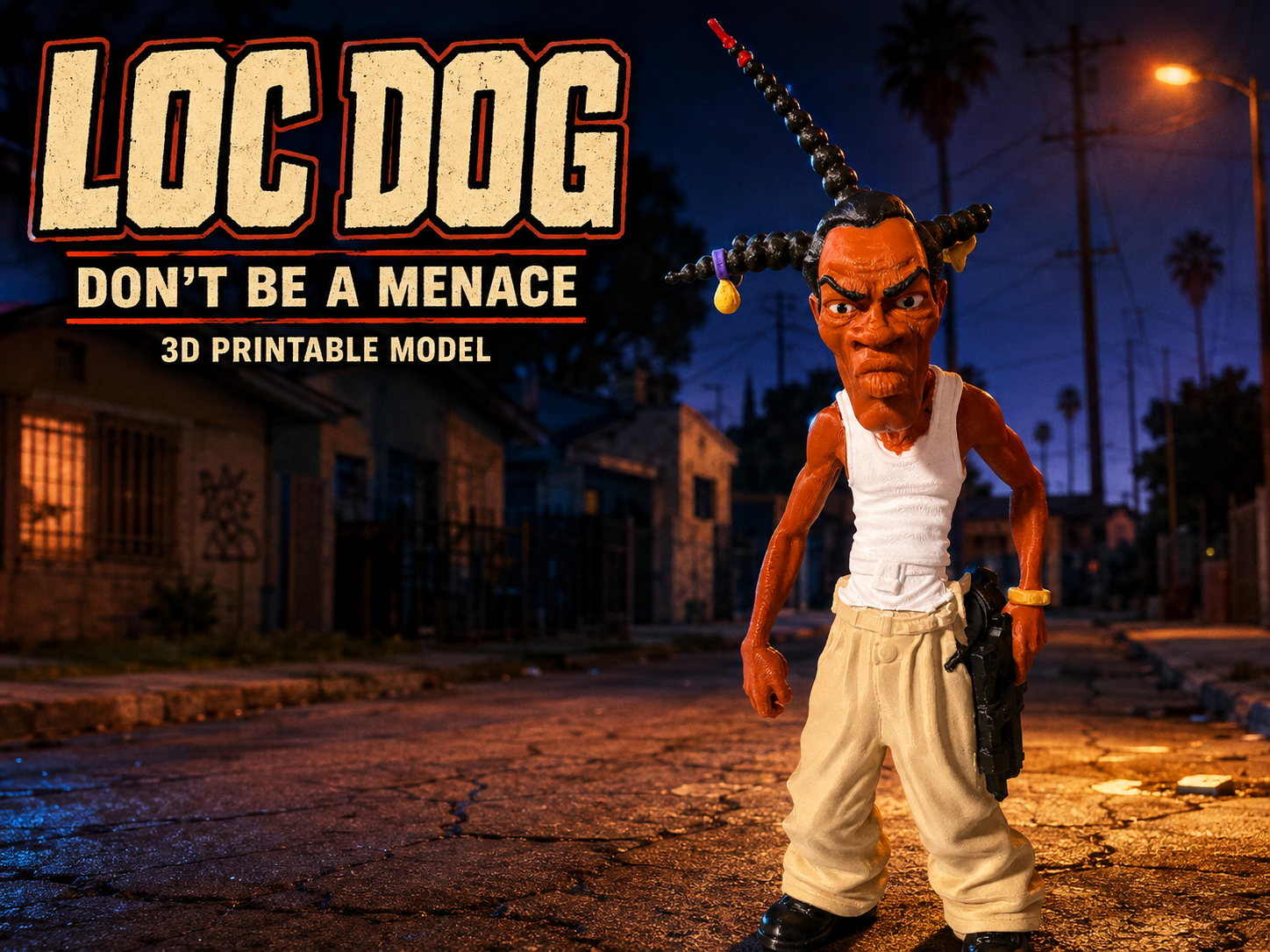 Loc Dog — Don’t Be a Menace Collectible Statue - 1
