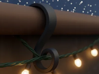 Gutter Hooks for Seasonal Lights and Ornaments