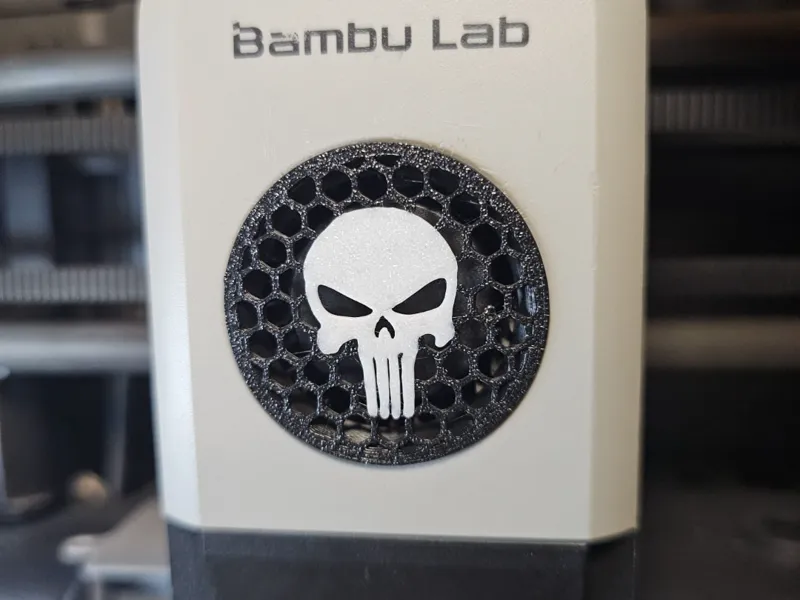 Punisher Fan Cover for Bambu Lab Printers! 