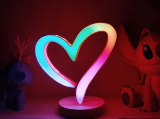Heart Lamp - Lampada Cuore Alexa / Wled / HomeAss.