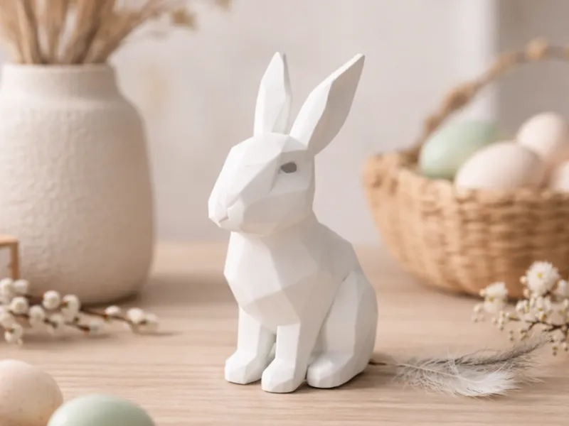 Low Poly Easter Bunny - Easter