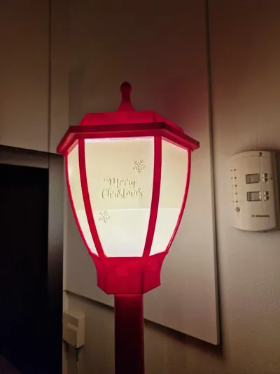 Small christmas street lantern
