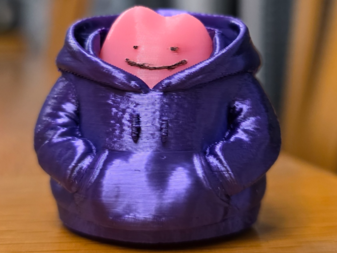 ditto in a hoodie no ams