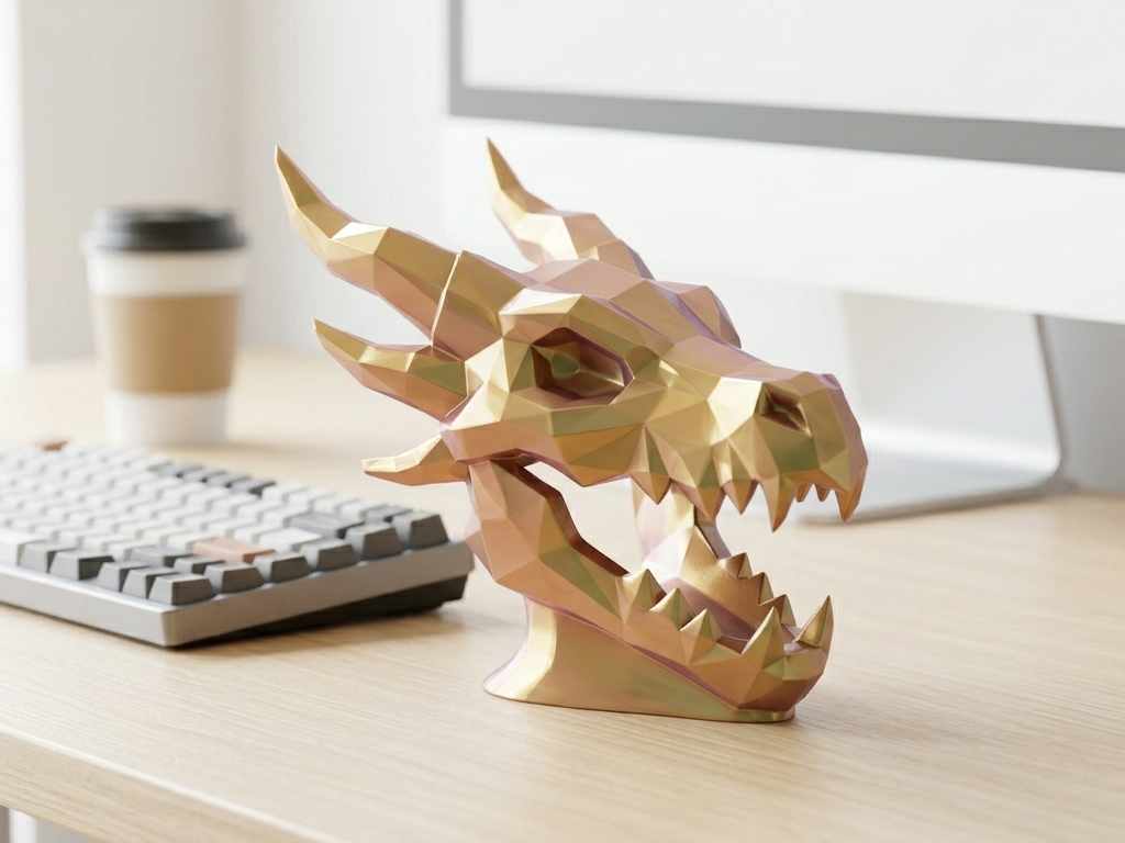 Chunky Dragon Skull - High-Detail (A1 Mini)