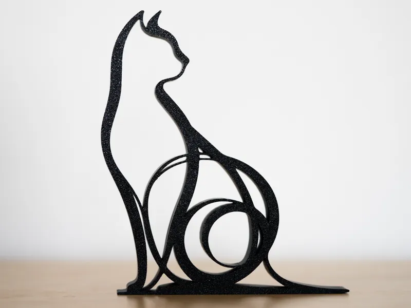 Artistic Cat Sculpture