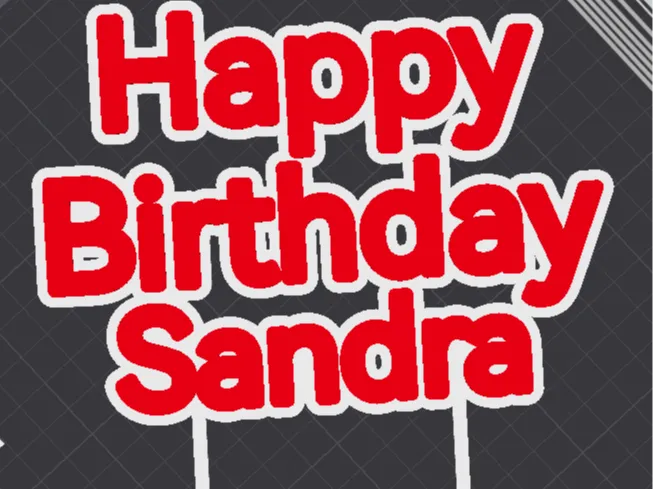 Cake Topper Sandra