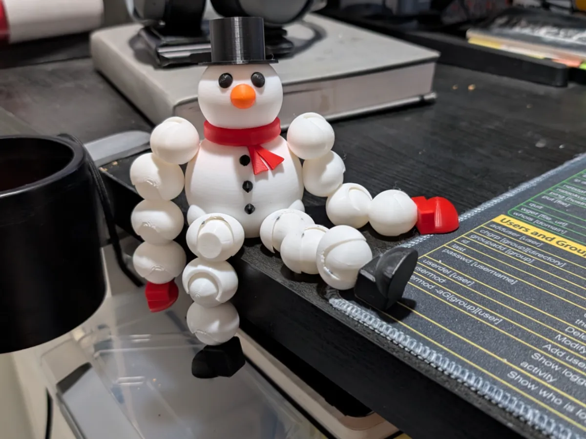 First Snow Man Model Mr Snowman by Nene79 MakerWorld: Download Free 3D Models