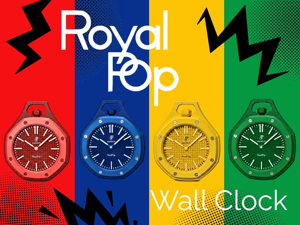 Horloge murale AP x Swatch Royal Pop