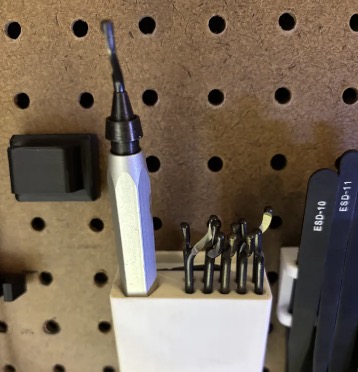 Pegboard Debur Tool Holder