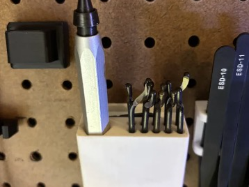 Pegboard Debur Tool Holder