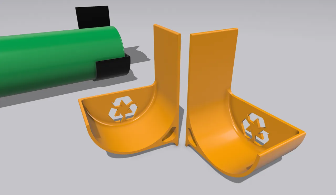 Slightly Over Engineered Trash Bag Roll Holder view 3