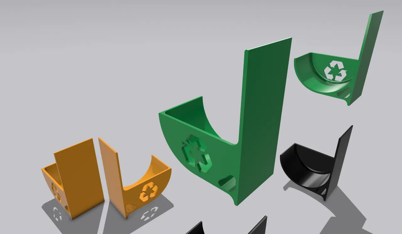 Slightly Over Engineered Trash Bag Roll Holder view 4