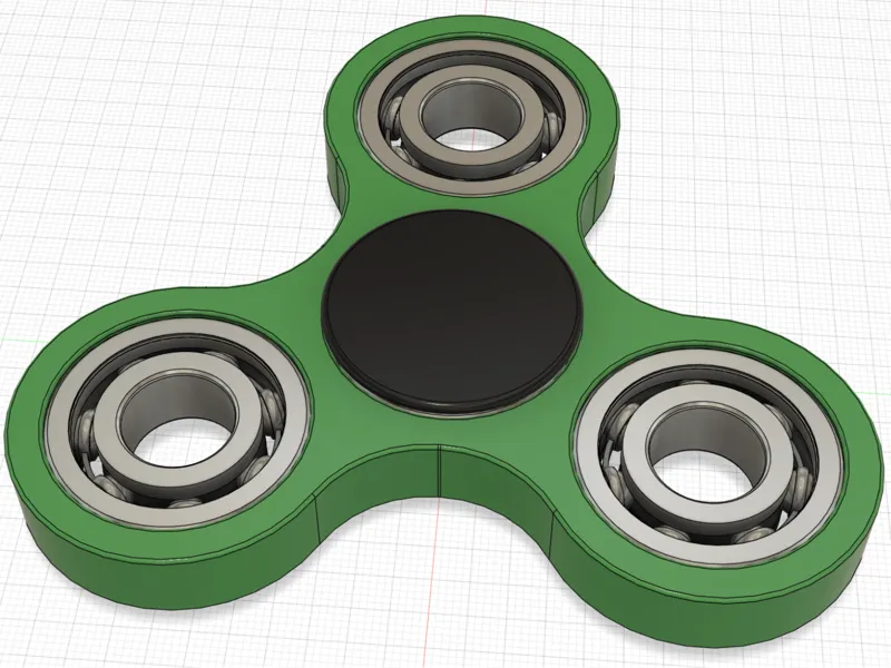 Tri Bearing Fidget Spinner 6202 Big Hands HEAVY