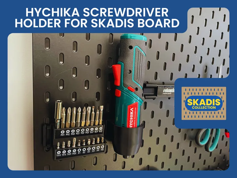 Hychika Screwdriver Holder for SKADIS Board