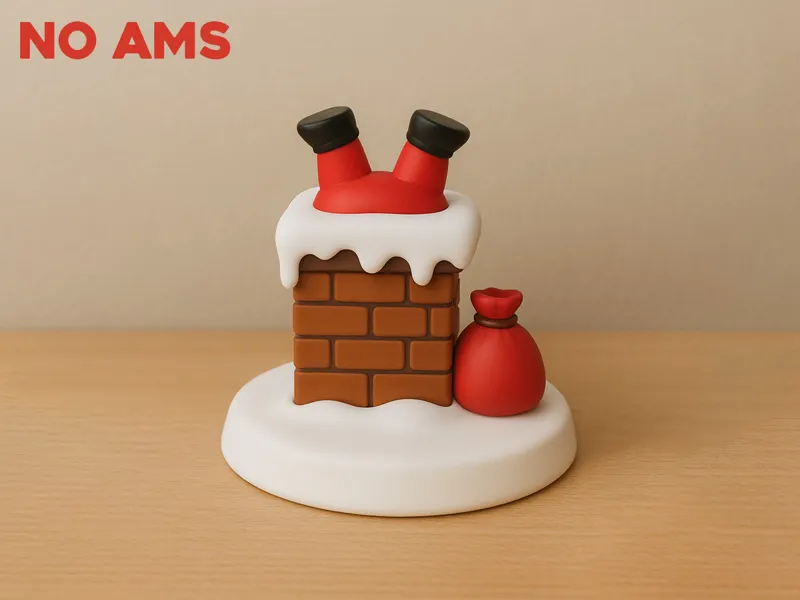 Adorno Navideño (Santa en la Chimenea)