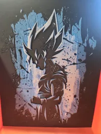 Portrait HueForge Son Goku (version bleue) — photo 4