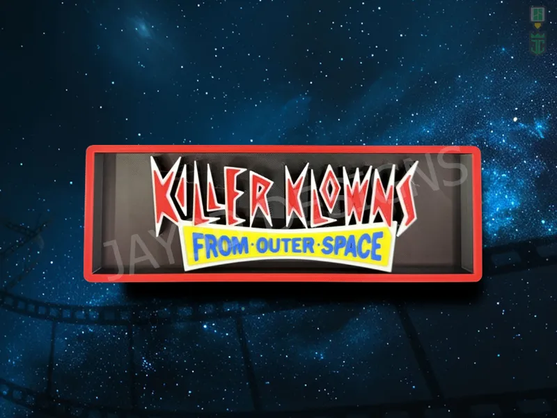 Killer Klowns Outer Space Cinema Room Sign Box