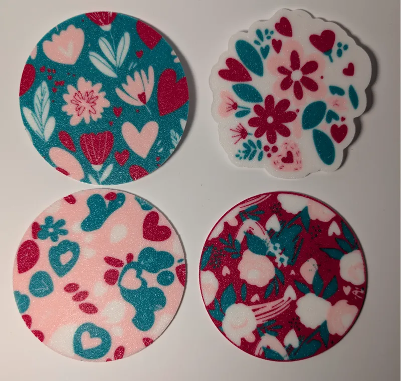 Valentine's Day Coaster Set <3