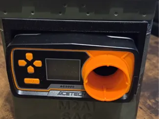 Chronograph surround for Ammo tin