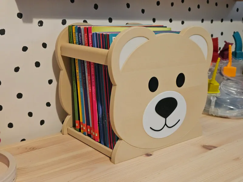 Bear Book Holder – Customizable Organizer