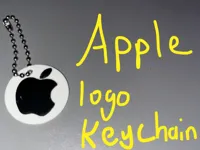 Apple Logo Keychain