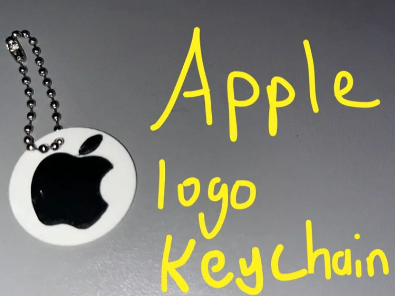 Apple Logo Keychain
