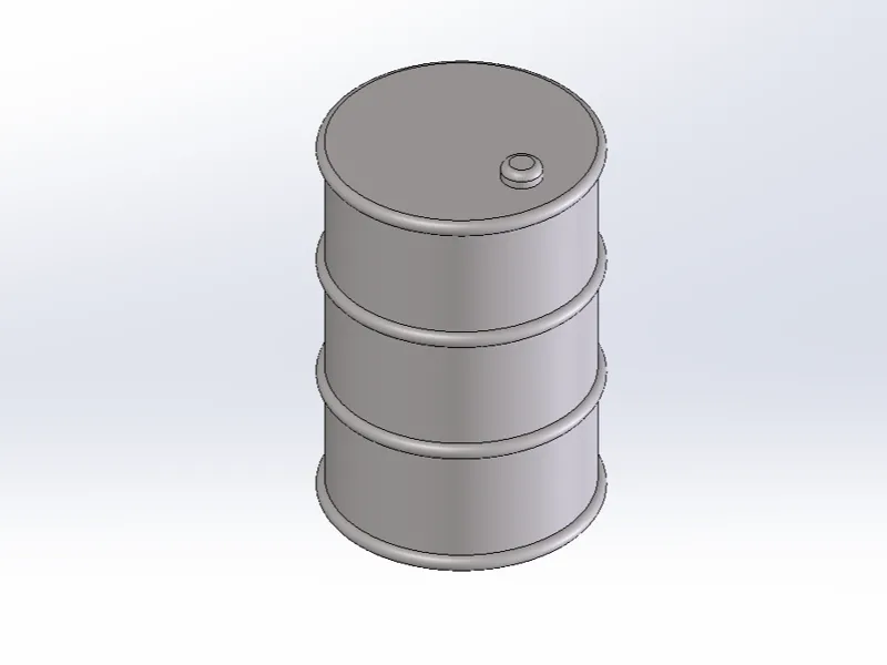 1:10 Oil drum for RC scale projects
