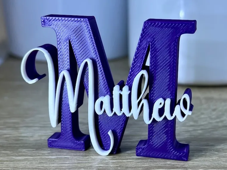 MATTHEW Name Ornament Initial Nameplate Sign
