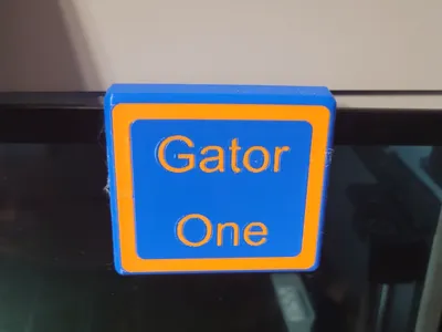 Customizable Hanging Sign, Hangs over some edge.