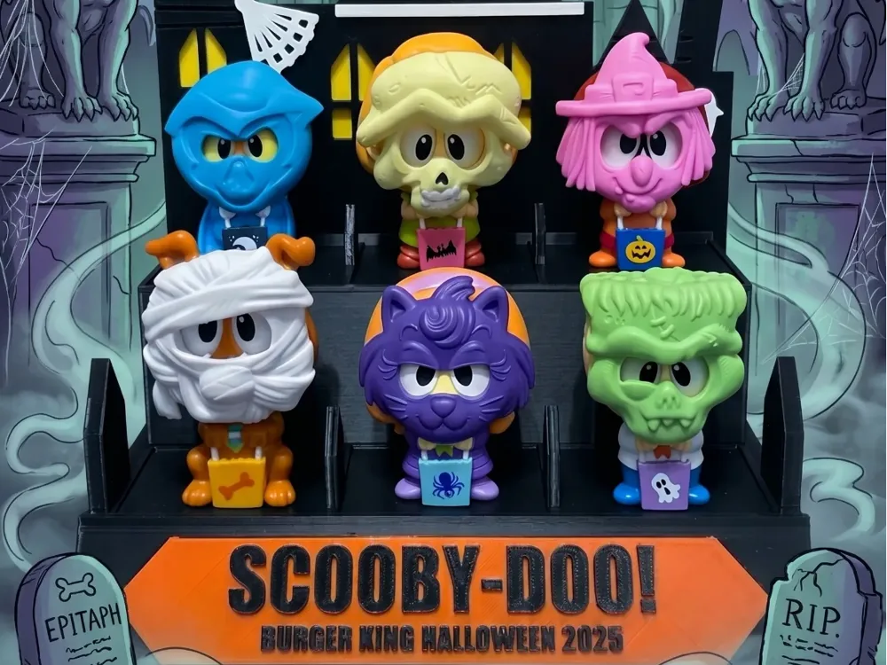 Estante o repisa: Scooby Doo Burger King Halloween 2025 Shelf. Referencia del modelo original.
